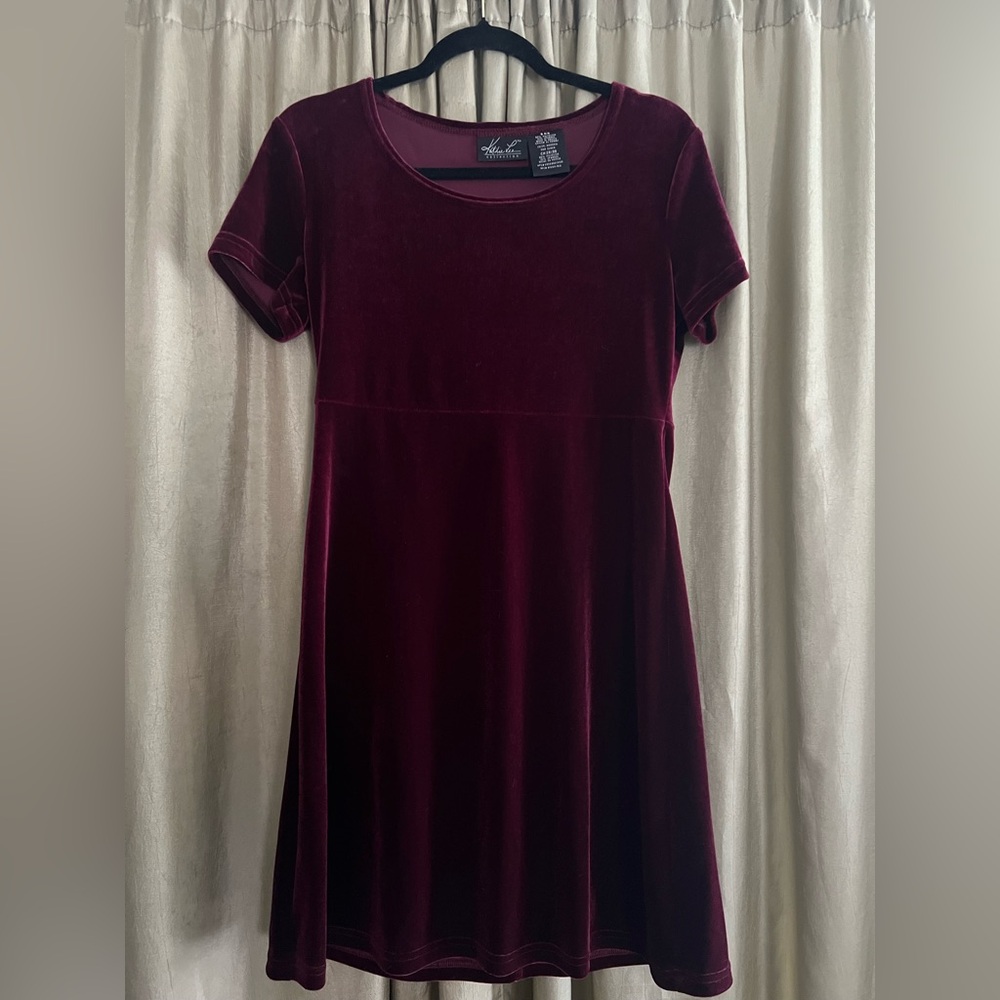 Vintage Kathie Lee Collection Maroon/Red A-Line Mini Dress